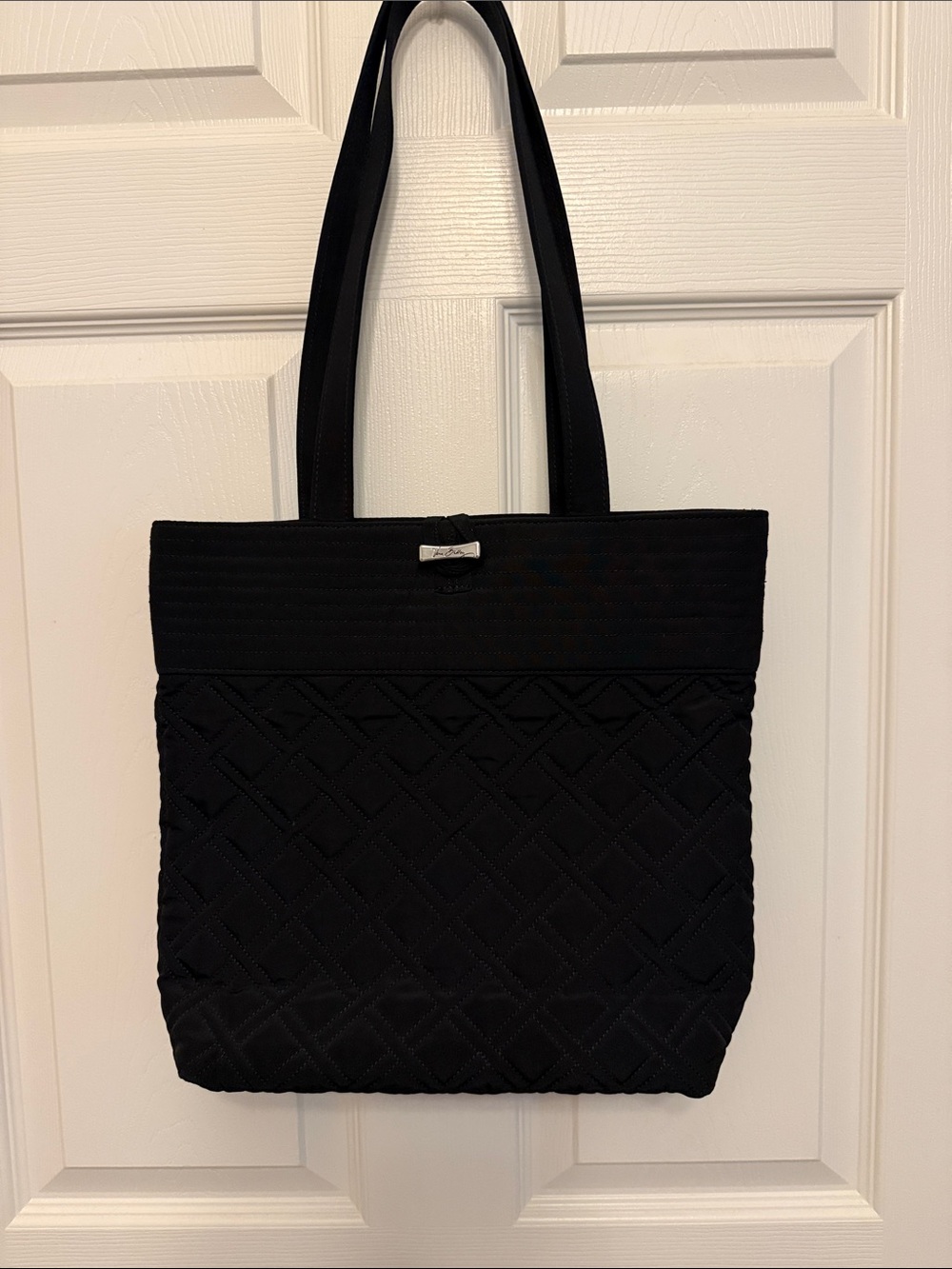 Vera Bradley Quilted Black Tote Bag